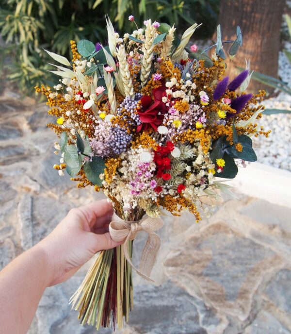 ramo de novia flores preservadas sotogrande